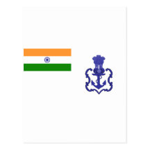 Naval Ensign India 2001 04, India Post Cards