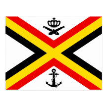 Naval Ensign Of Belgium, Belgium Postcards
