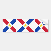 Naval Jack Of Paraguay, Papua New Guinea flag Bumper Sticker