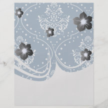 navy and white henna style damask flyers