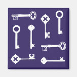 Navy Blue KEYS Magnet