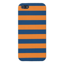 Navy Blue & Orange Trendy personalised iPhone 5 iPhone 5 Cover