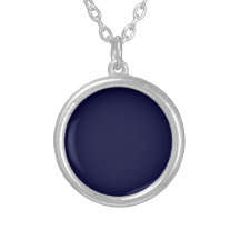 Navy Blue Solid Color Template Pendants