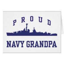 Navy Grandpa Greeting Card