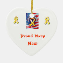 navy mum christmas ornament