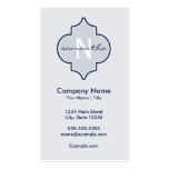 Navy Quatrefoil Business Card Templates