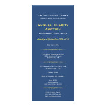 Navy yellow business gala event corporate long invitations