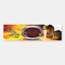 NC CRPS RSD Association Logo Oval Silver Ring Bumper Stickers
