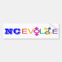 NC Evolve Bumper Stickers