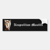 Neapolitan Mastiff bumper sticker