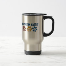 NEAPOLITAN MASTIFF Dad Paw Print 1 Coffee Mug