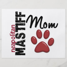 Neapolitan Mastiff Mum 2 Personalised Flyer