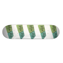 Near as Ne Neon and Ar Argon Skate Board