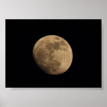 Nearly Full Moon Poster
