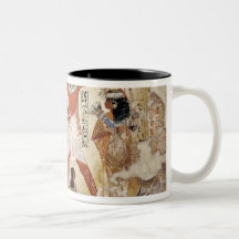 Nebamun hunting in the marshes with his wife mug