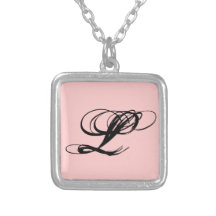 necklace, pendent, L stave