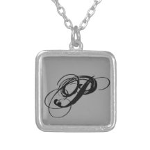 necklace, pendent, P stave