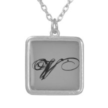 necklace, pendent, V stave