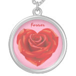 Necklace: Sterling silver plate Valentine's Day.