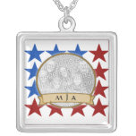 Necklace Template - Photo USA Flag Stars Banner