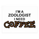 Need Coffee - Zoologist Post Card