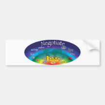 Negotiate peace bumper sticker