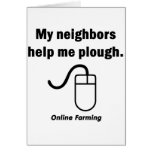 Neighbours Help me Plough Card