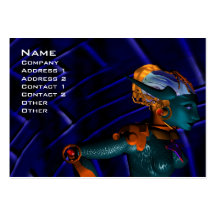 NEMES / cybernetics, mechanical engineer,blue Business Card