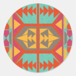Neo Native Tribal Round Sticker