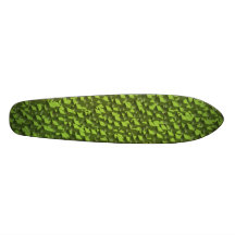 Neon Cubes Camo Skate Board