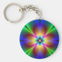 Neon Daisy Key Chain