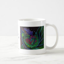 NEON DRAGON 1 by Lori Karels Mug