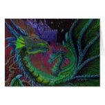 NEON DRAGON I GREETING CARDS
