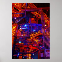 Neon Factory Poster