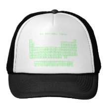 Neon Green Periodic Table Hat