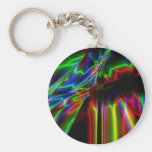 Neon Lightning Keychain