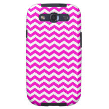Neon pink chevron Samsung Galaxy SIII case