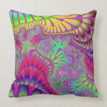 Neon Pink Shell Melt Pillow