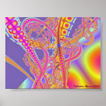 Neon Rollercoaster Print
