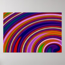 Neon Swirls Print