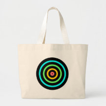 Neon Target Canvas Bag