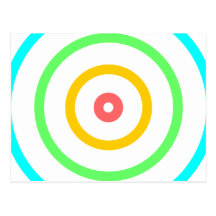 Neon Target Postcards