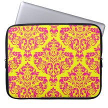 Neons Bright Yellow Laptop Computer Sleeves