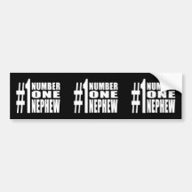 Nephews Birthdays Gifts : Number One Nephew Bumper Stickers