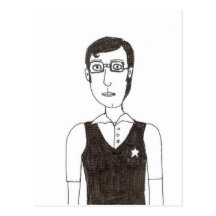 Nerd Boy the First Postcard