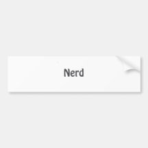 nerd bumper sticker