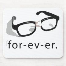 Nerd forever mouse pad
