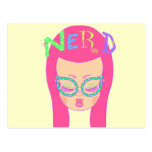 Nerd Girl Post Card