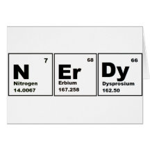 Nerdy Chemistry Product! Greeting Cards