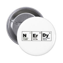 Nerdy Chemistry Product! Pinback Buttons